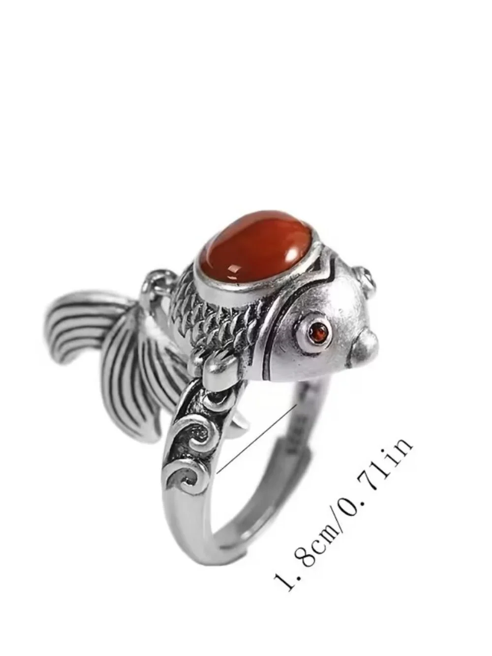 Sweet Little Coy Fish Ring Z240